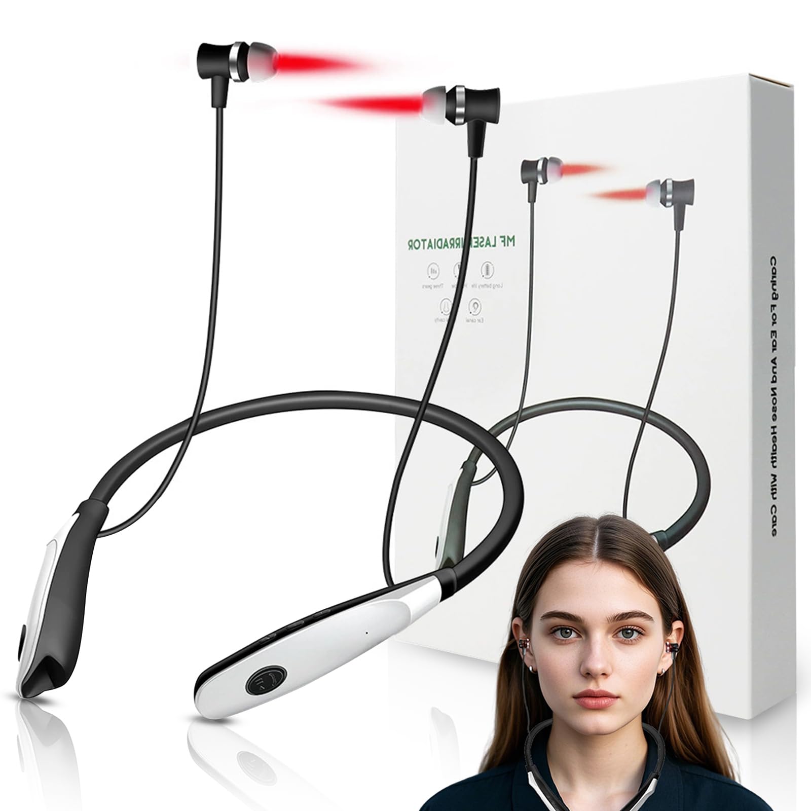 Red Light for Ear Plugs to Tinnitus Relief, 650nm Light for Ringing Ears & Ear Care - 1