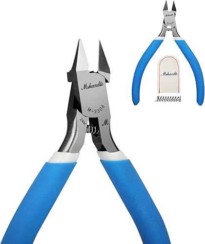 Miniatura 8 de mshandto Pinzas de modelo, pinzas Gundam ultra finas de una sola hoja de 4.8 pulgadas, pinzas de pasatiempos para cortador de bebedero, kit de