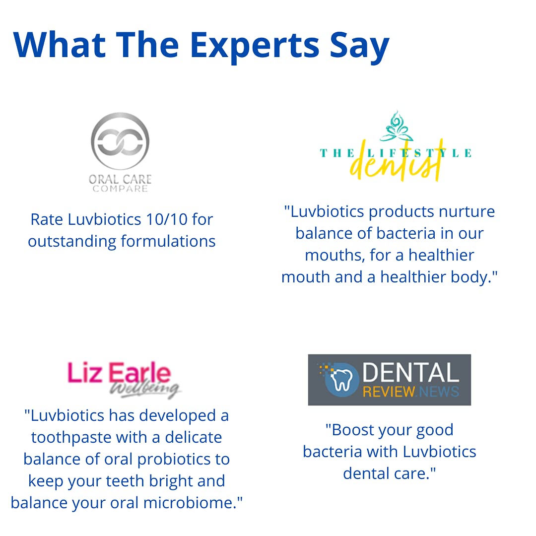 Buy Luvbiotics Whitening Toothpaste with Probiotics & XylitolPromotes