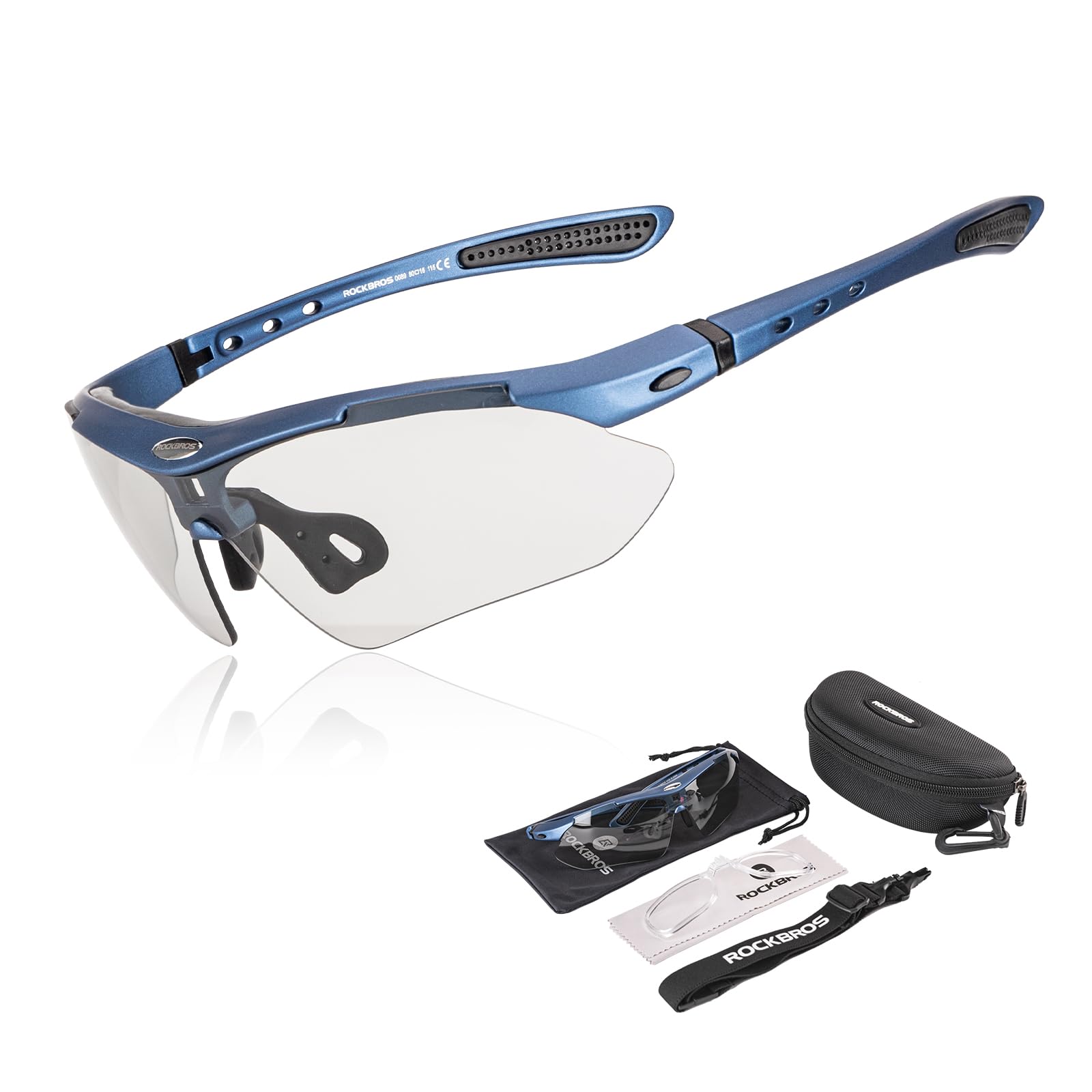 ROCKBROS Gafas Ciclismo para Hombre y Mujer, Gafas de Sol Deportivas Fotocromáticas UV400 Protección para Bicicleta MTB Running Escalada Deportes al Aire Libre