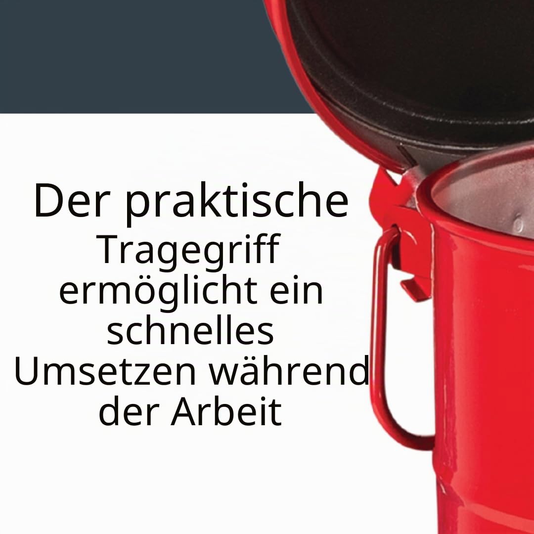 Justrite 900 Öl-Entsorgungsbehälter 30.2cm x 40.3cm Rot