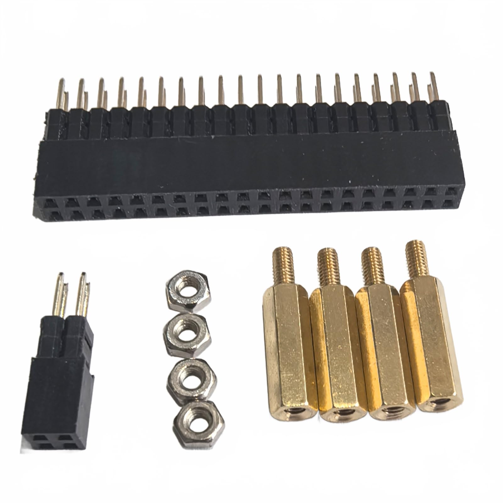 DSLRKIT 13,5 mm GPIO und PoE Pin Header Höhenerhöhung Extender für Raspberry Pi 5 4B 3B+ 3B (2 Stück) - 2