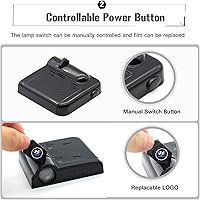 Vista 4 de 2 luces inalámbricas con logotipo para puerta de automóvil, luz LED para puerta de automóvil, proyector de bienvenida de cortesía, luces de sombra
