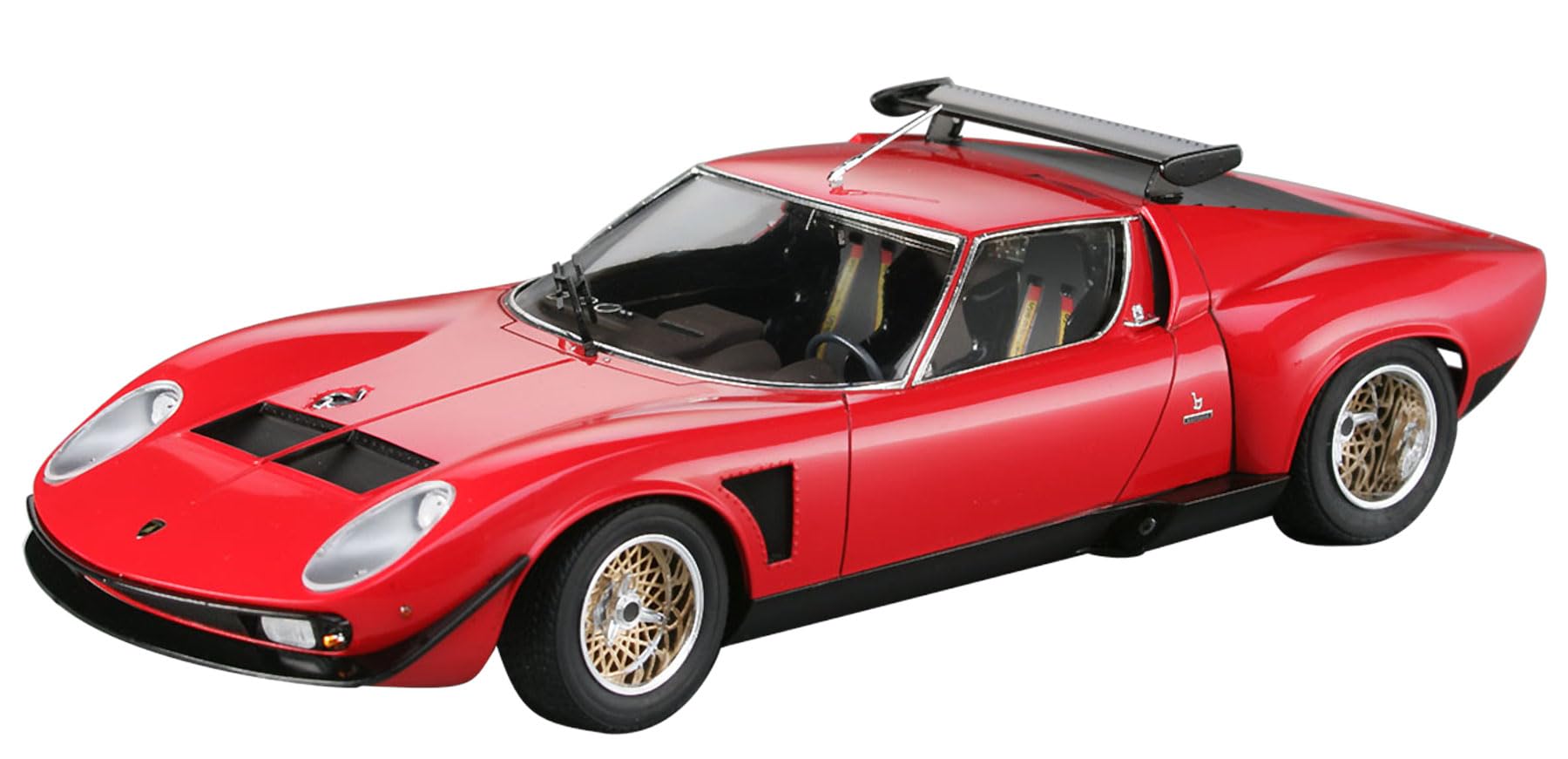 ランボルギーニイオタ　1/54スケール ランボルギーニ イオタ 1/32 ミニカ− 全4色 ライト点灯 合金