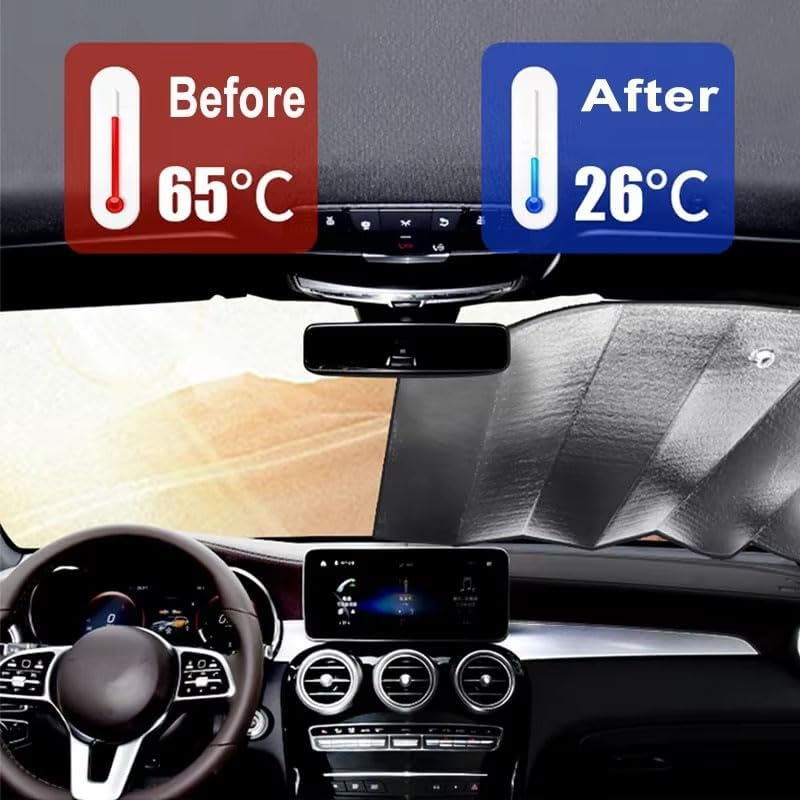 Parasol para Kia Sorento III kit plegable de 6 piezas para cristales de coche 3