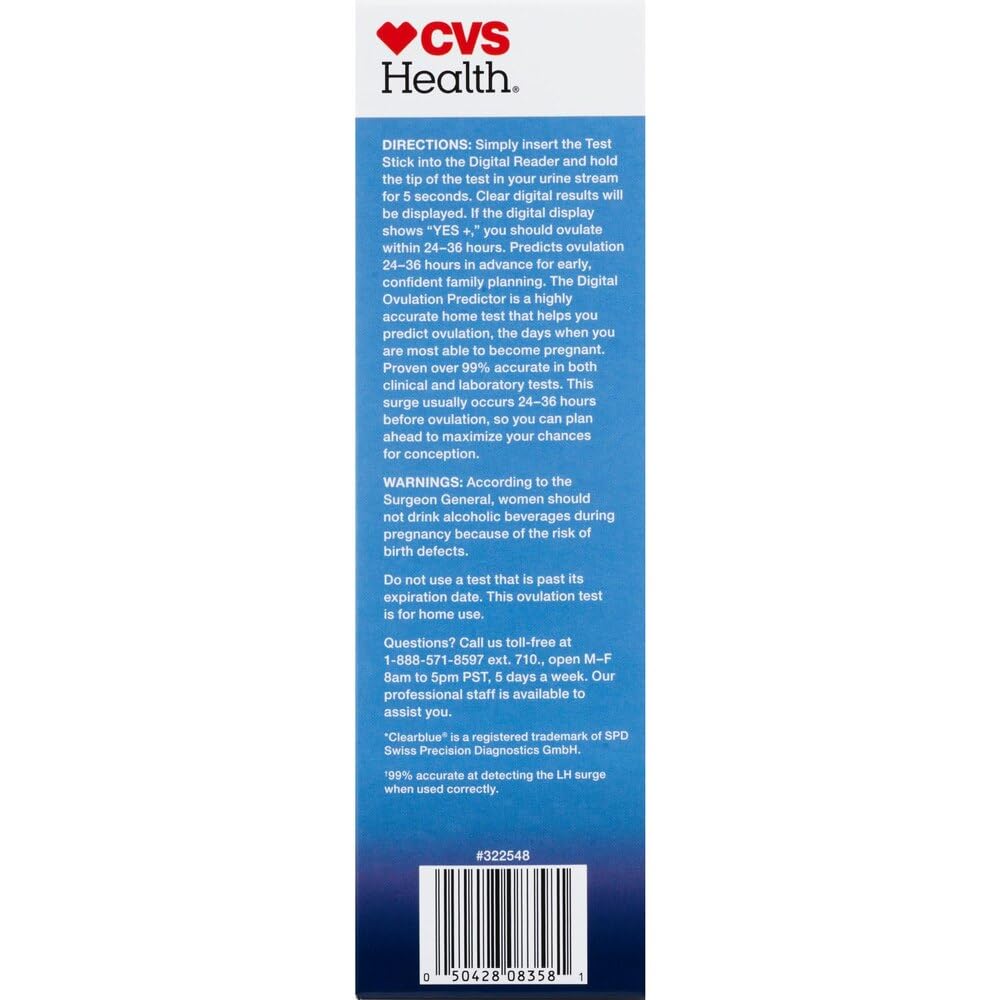 CVS Health at Home Digital Ovulation Test 10 ct