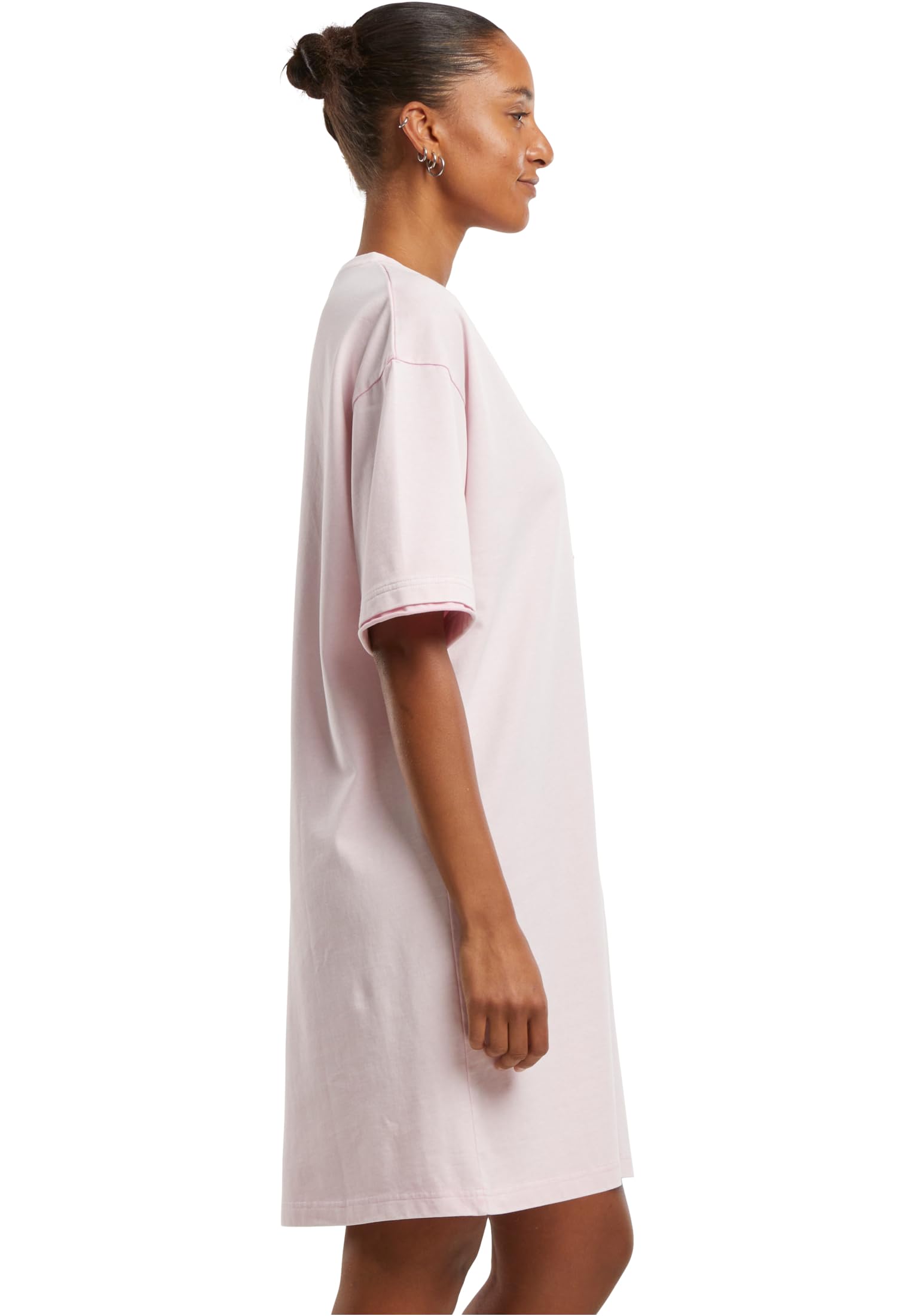 Urban Classics Damen Kleid Ladies Washed Jersey T-Shirt Dress, Damen-T-Shirt-Kleid aus gewaschenem Jersey, lockere Passform, Größen XS - 5XL