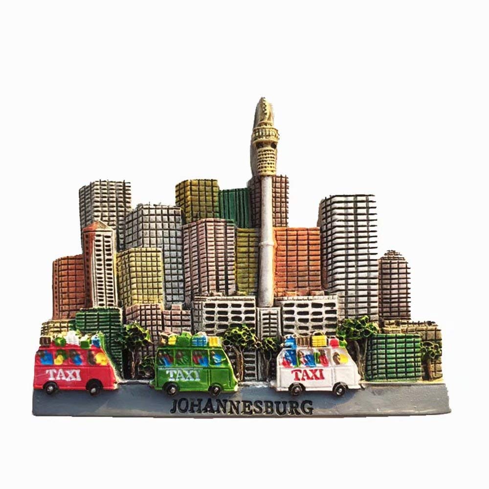 Weekino Johannesburg South Africa Magnet 3D Resin Fridge Magnet Souvenir Travel City Collection