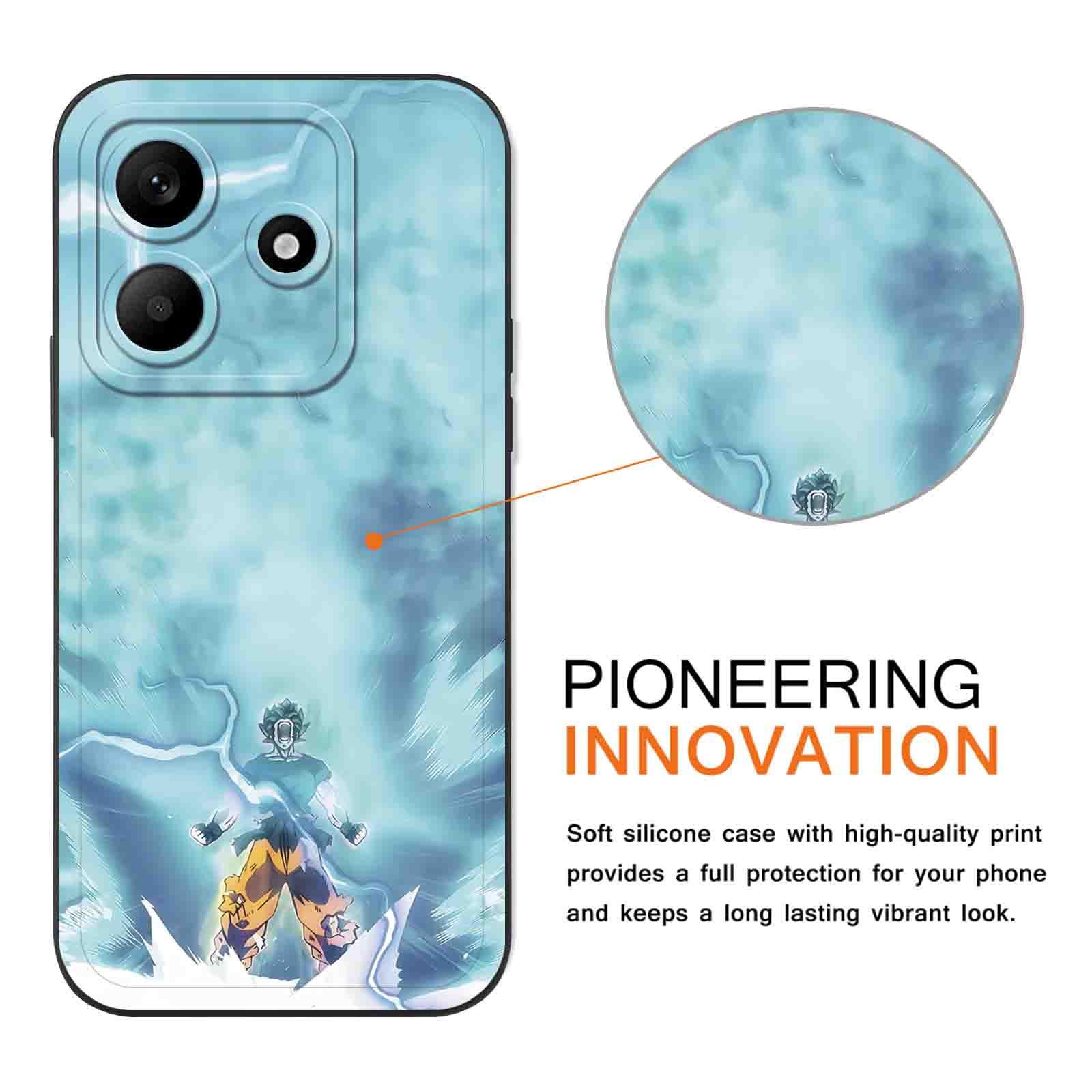 PBNDJVG 2 Pièces Coque Pour Google Pixel 6a(5G) 6.2 Pouce, Animé Dragon