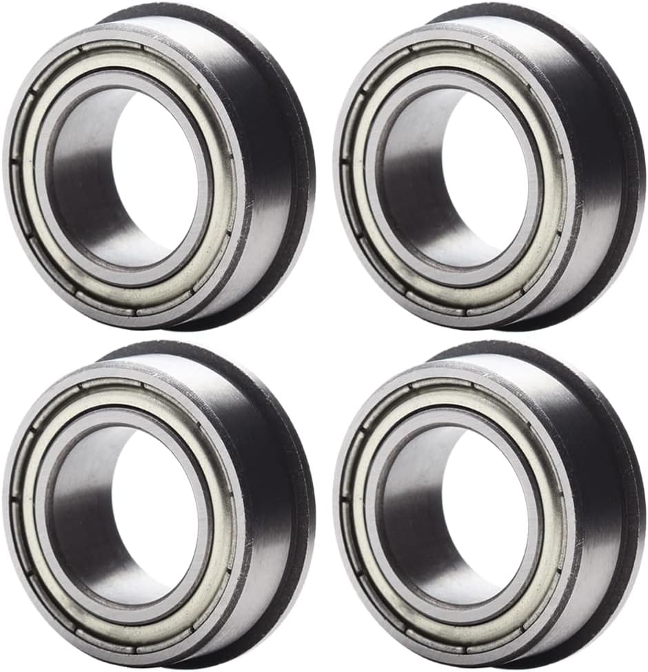 HUAREW Wielflens kogellager 20 x 35 x 11 mm kogellagers voor alle soorten industriële installaties, transportvoertuigen, machines (4 stuks