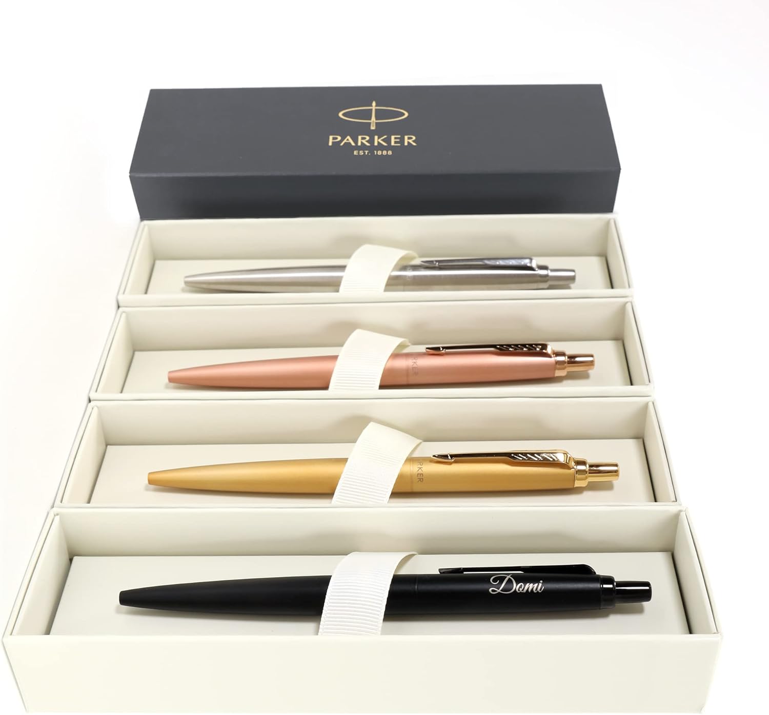 Personalised Custom Parker Jotter XL Monochrome Pen + Gift Box | Design A Truly Unique Present | Laser Engraved - Silver