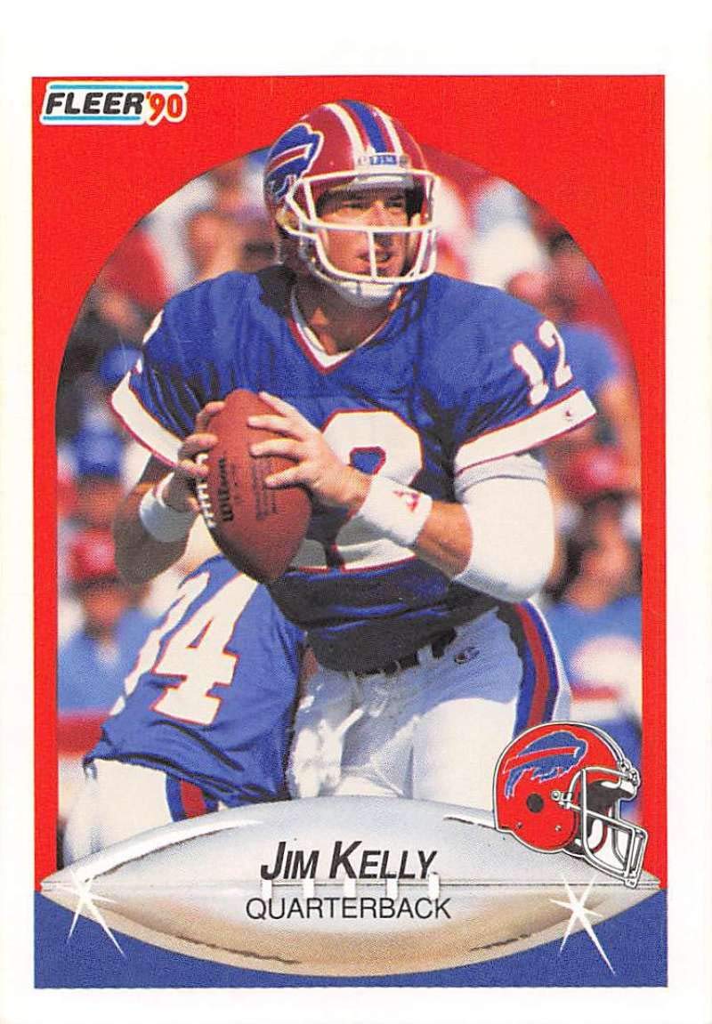 Amazon.com: 1990 Fleer Football #113 Jim Kelly Buffalo Bills