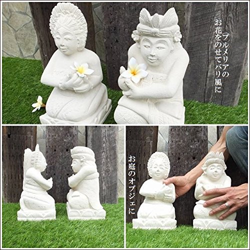 石像　彫像　石　石材　だるま置物　２点セット　台付 石像 彫像 石 石材 だるま置物 2点セット 台付