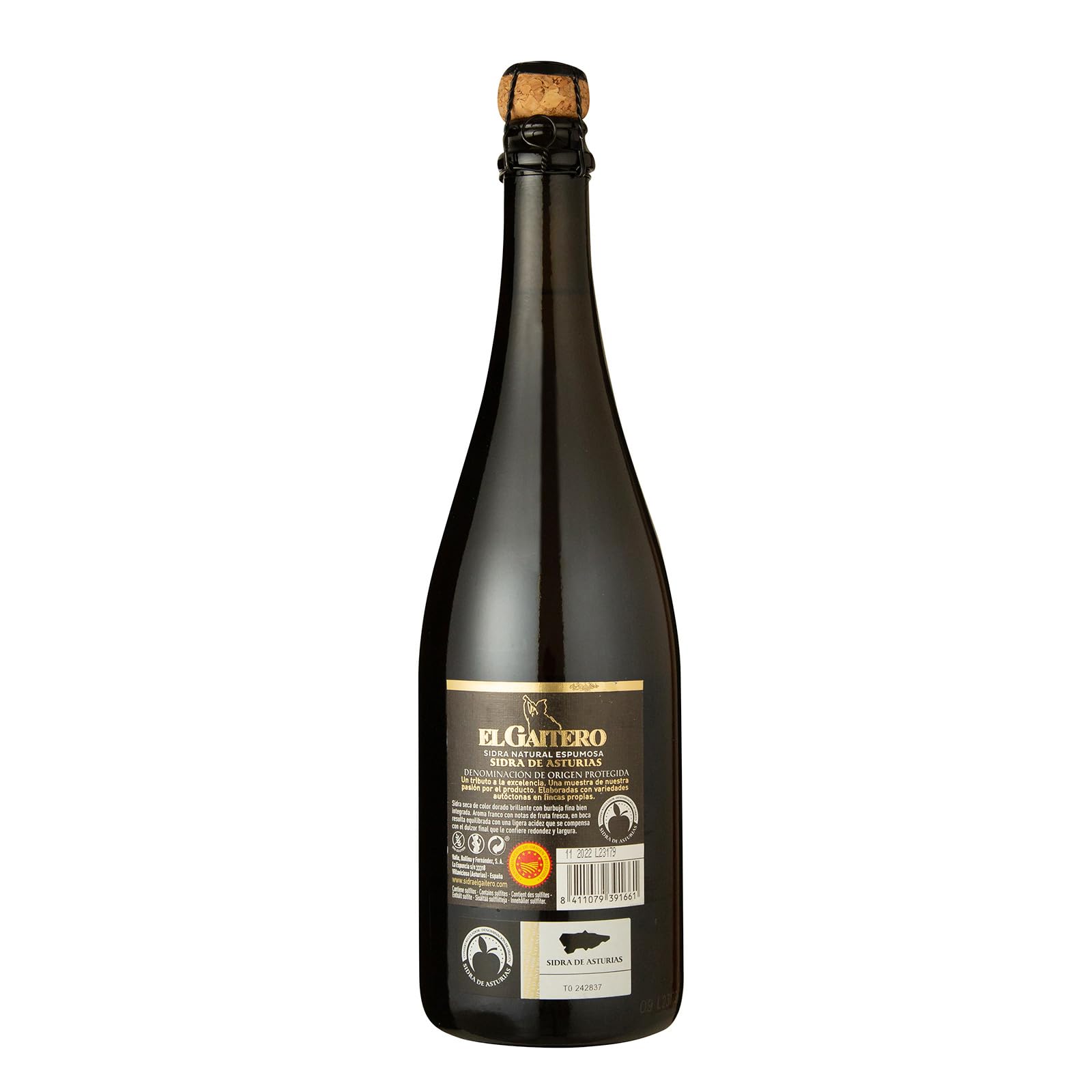 El Gaitero Sidra Etiqueta Negra 75cl DOP