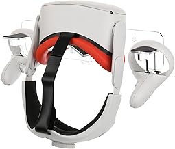 VR Wall Mount Storage Stand Hook Universal Hanger Fit for Oculus Quest 2/Quest/Rift S, HP Reverb G2, Valve Index, HTC Vive, Vive Pro, Cosmos, PSVR Gaming Headsets & Touch Controller etc.
