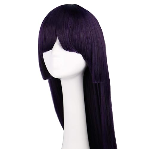 Miniatura 3 de MAGGAZ Peluca de cosplay 2021 Anime Kakegurui School Cosplay Pelucas Jabami Yumeko peluca mujer púrpura pelucas largas de fibra resistente al calor