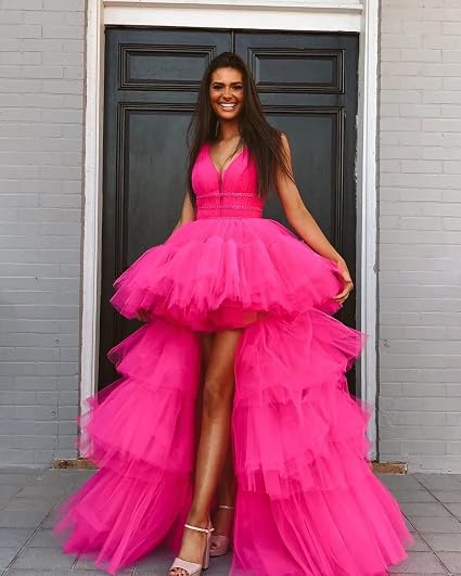Ball Gown for Women Tulle Prom Dresses 