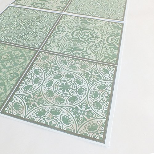 Decoratieve stickertegels 15x15 cm met leuke motieven en ornamenten voor muren en tegels | 12-delige set | satijnen… - Image 4