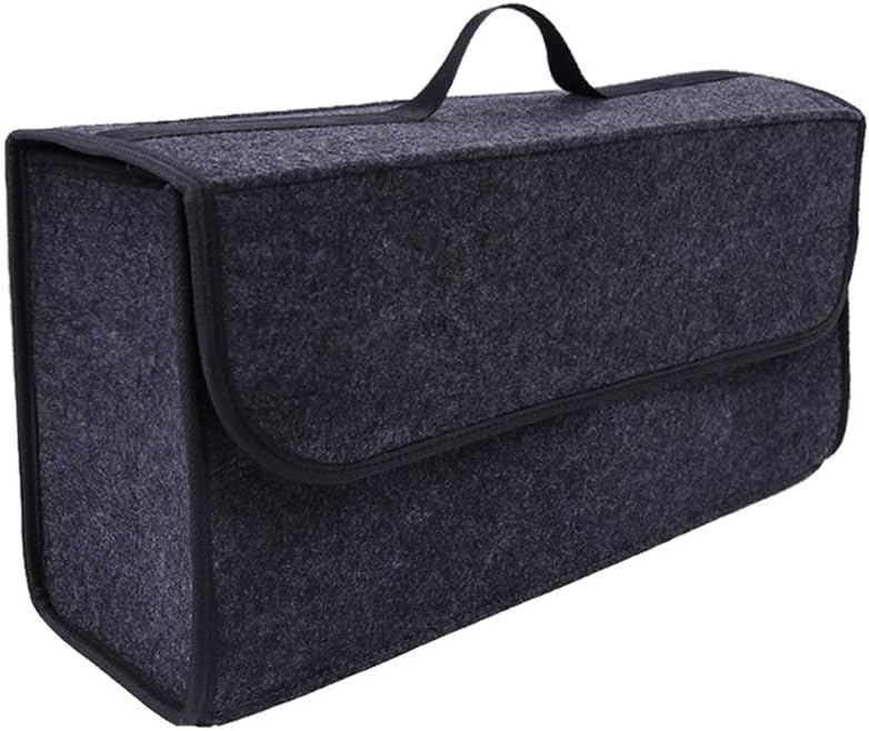 Sulfar Car Soft Storage Box Trunk Bag Travel Organizer Holder Accessories Deep Grey