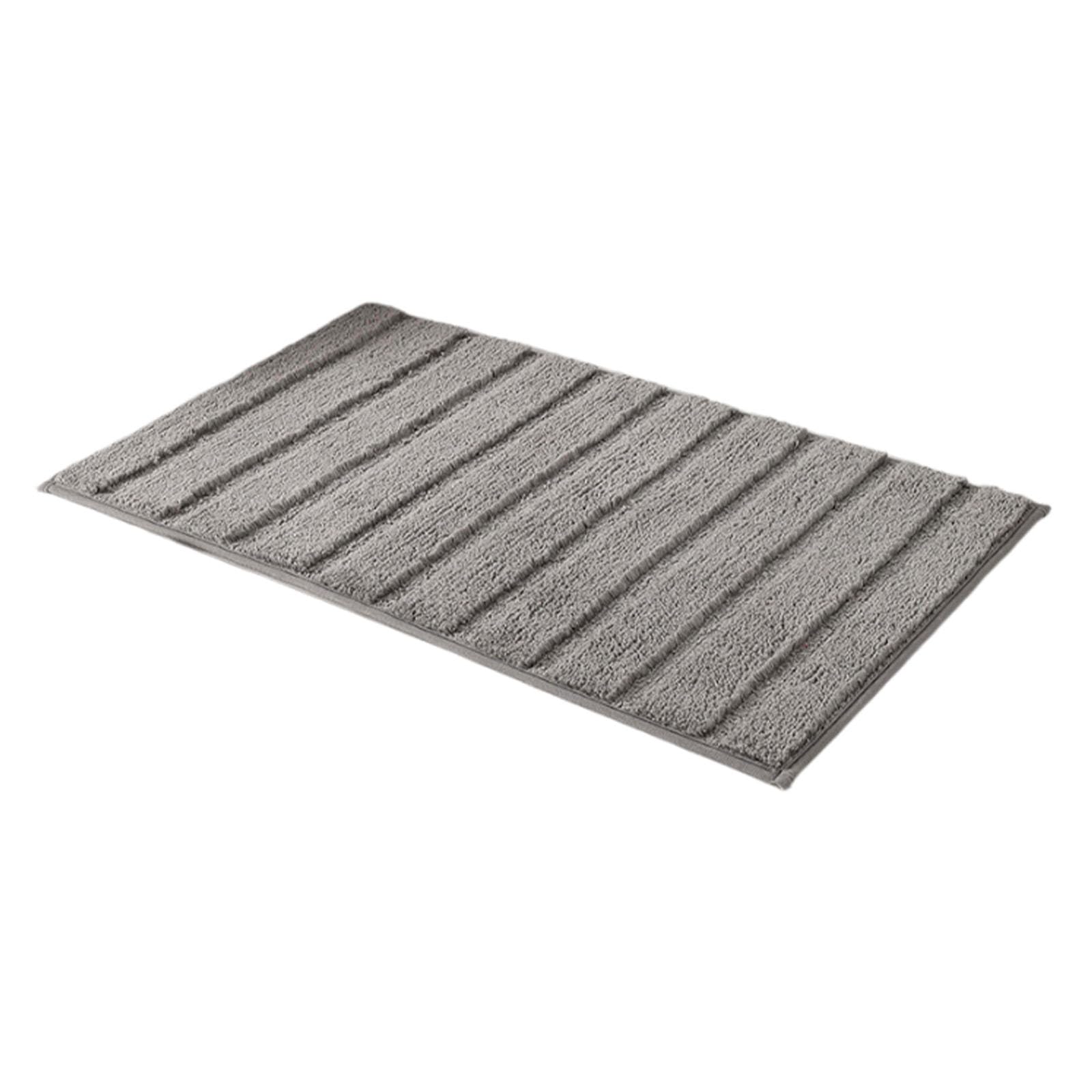 Quickly Dry Striped Bath Mat for Home Use, NonSlip Grip, Shower Floor Mat Washable Bathroom Carpet for Families Floor