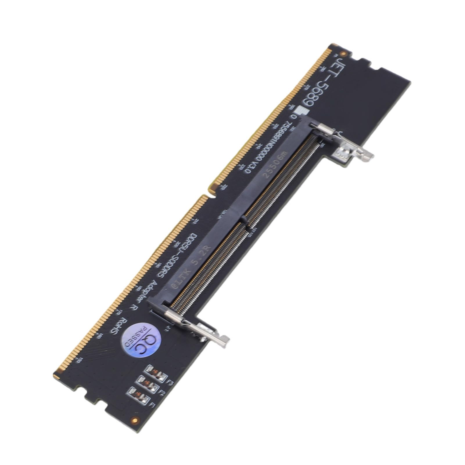 SEAFRONT Carte Adaptateur DDR5 UDIMM vers SODIMM Convertisseur de Mémoire Ordinateur Portable vers Bureau avec Matériau PCB pour Réparation Maintenance
