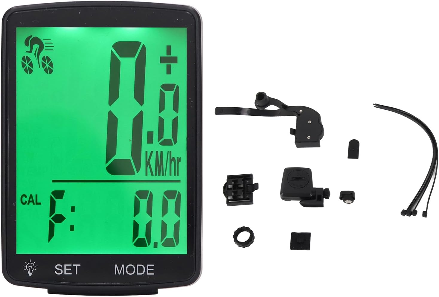 Walfront YA100 A Bike Computer and all included accessories