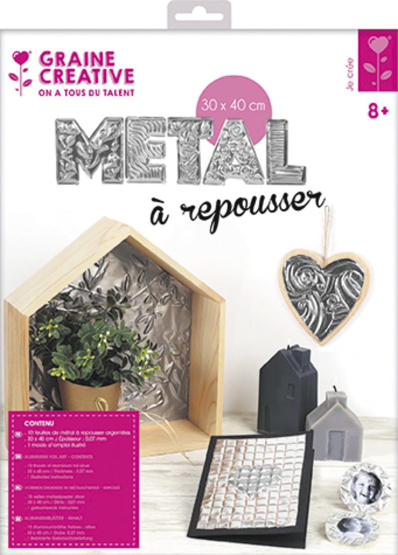 Feuilles métal à repousser pour créer des reliefs faciles sans déchirer