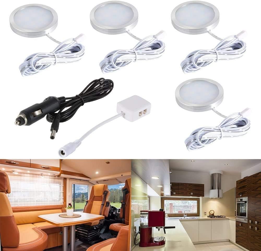 Dream Lighting 12Volt DC LED Ceiling Lights with Switch Interior Roof ...