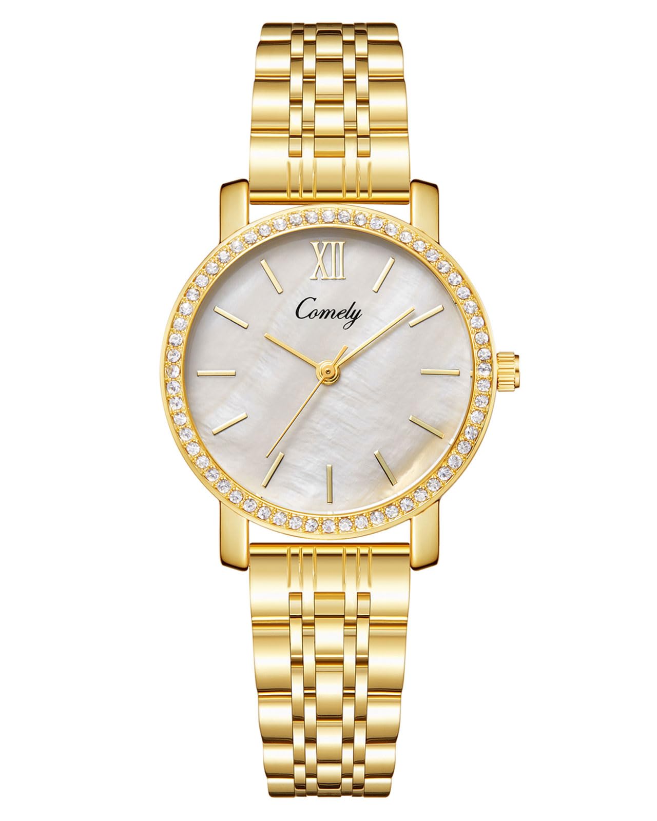 CIVO Reloj Mujer Acero Inoxidable Analógico Reloj Pulsera Mujer Impermeable Cuarzo, Moda Regalo Mujer