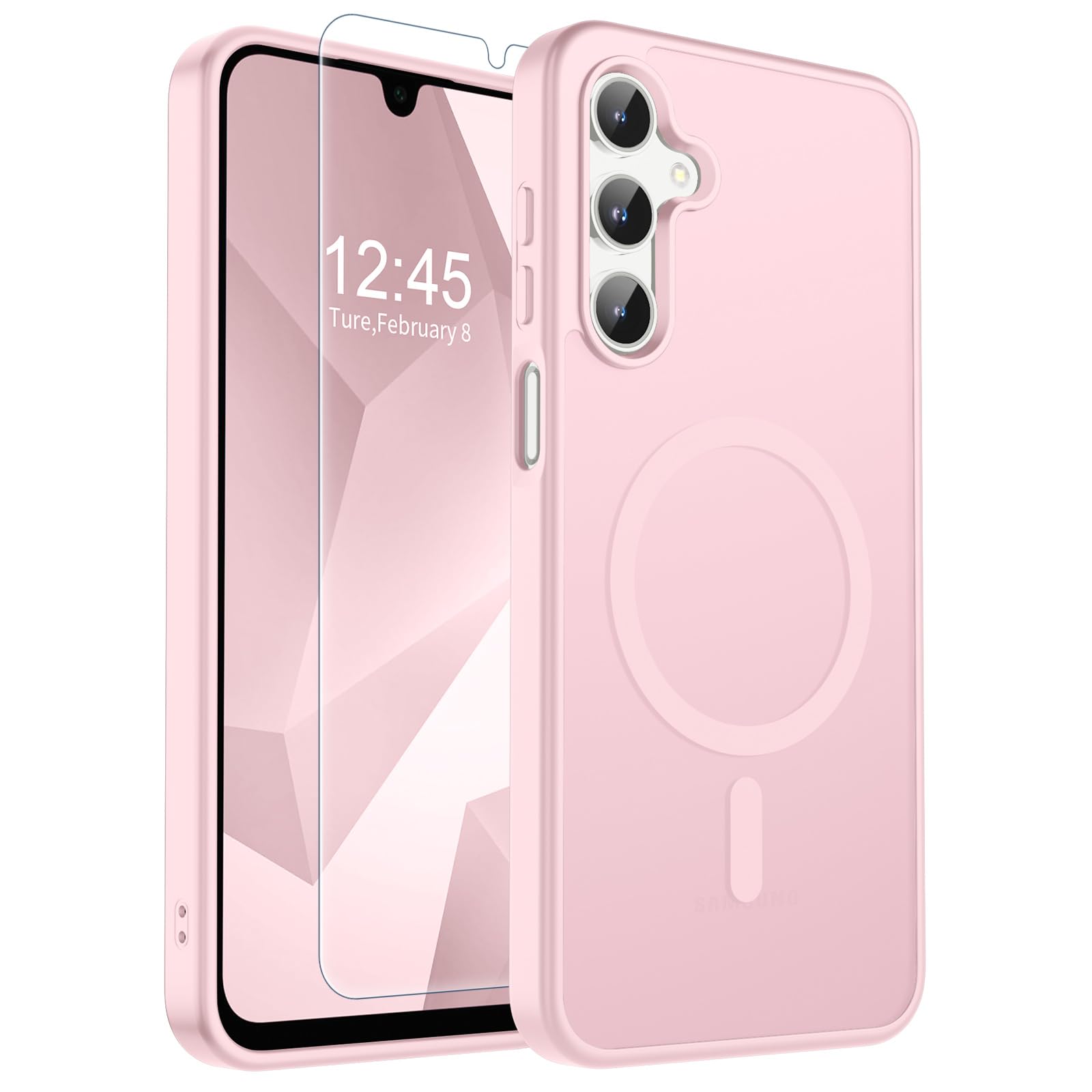 SUPFINE Magnetic for Samsung Galaxy A17 / A16 5G Phone Case - Pink