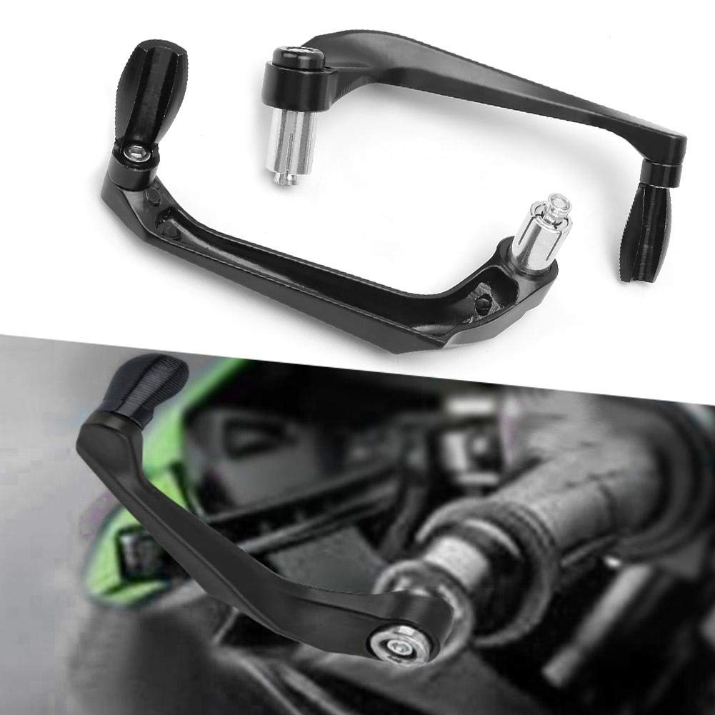 Protezione manubrio Suuonee, coppia di leve frizione freno moto Protezione nera per manubrio con apertura 0,9 pollici