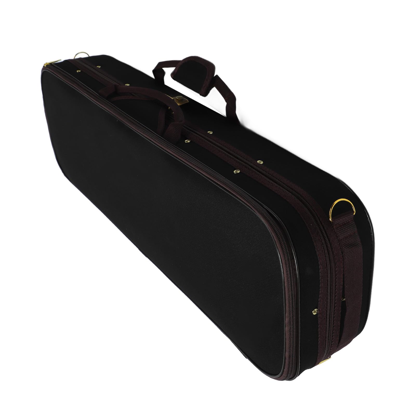 Custodia per Violino 4/4 con Igrometro Custodia Rigida Professionale per Violino Oblunga Borsa da Trasporto Portatile con Spallacci