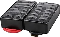 Vista 5 de Yibuy Black 50mm/52mm Bridge & Neck Humbucker Pickups Set for Electric Guitar Set of 2