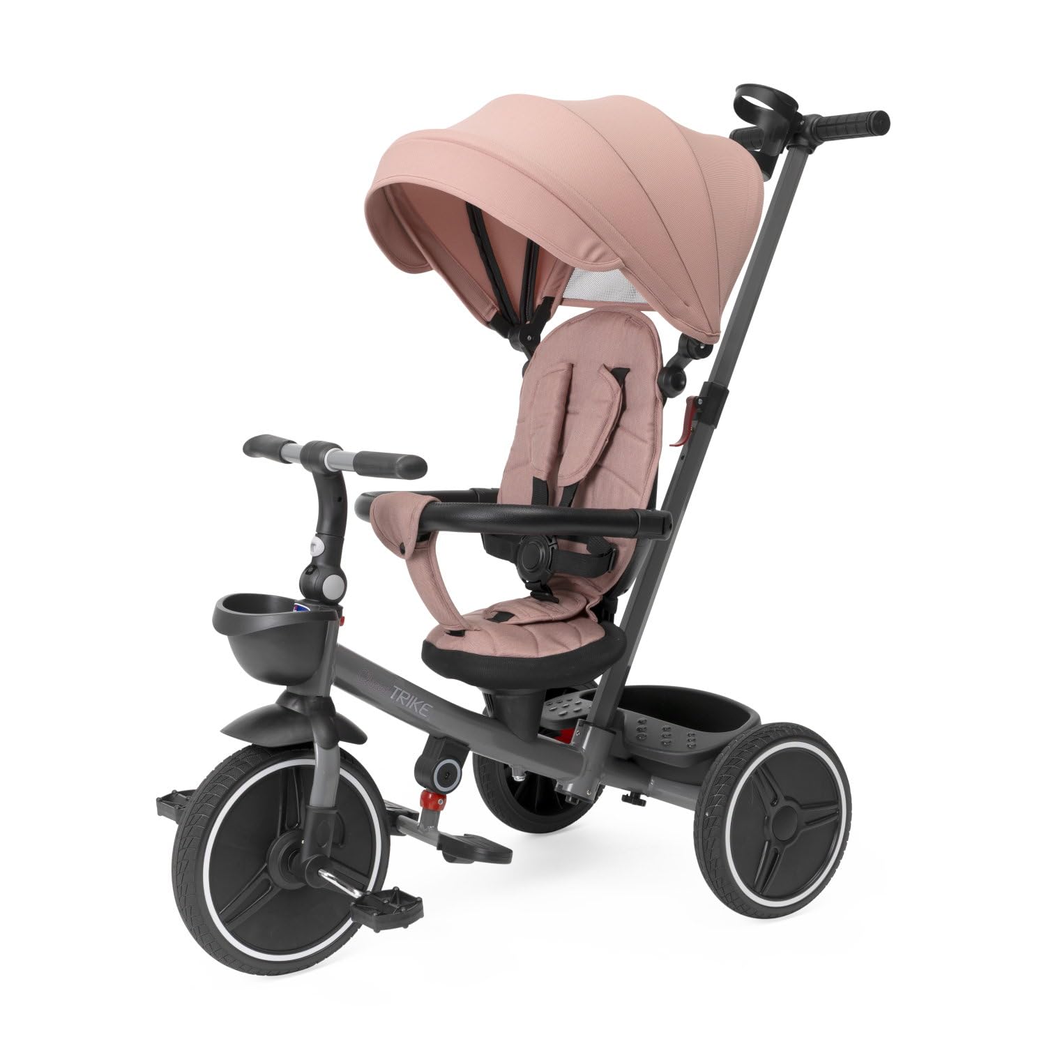 Chicco Triciclo Evolutivo 4 en 1 para Niños de 6 Meses a 5 Años, Asiento Reversible, Manillar Telescópico y Cierre Compacto, Triciclo Plegable con Toldo Parasol y Freno Centralizado