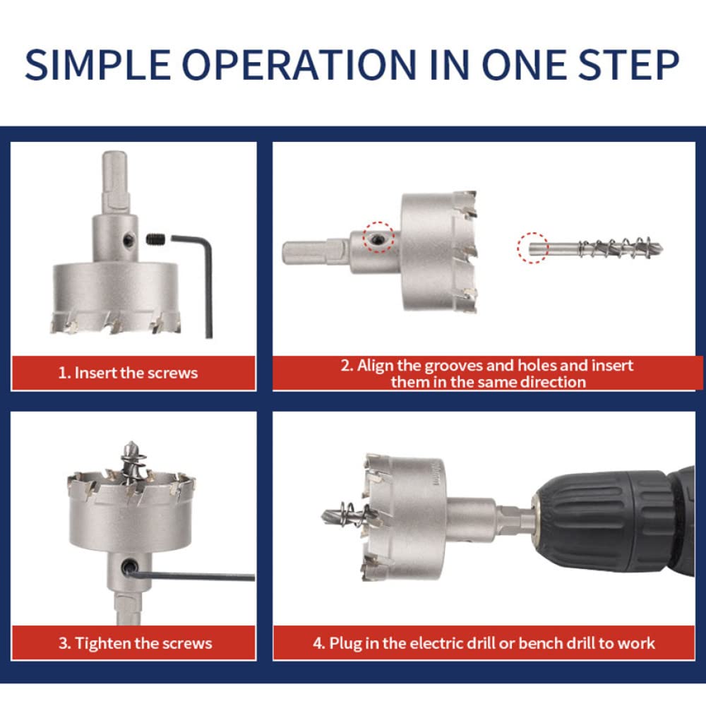 Amazon | 53-100mm TCT ホールソー タングステン カーバイド ドリル