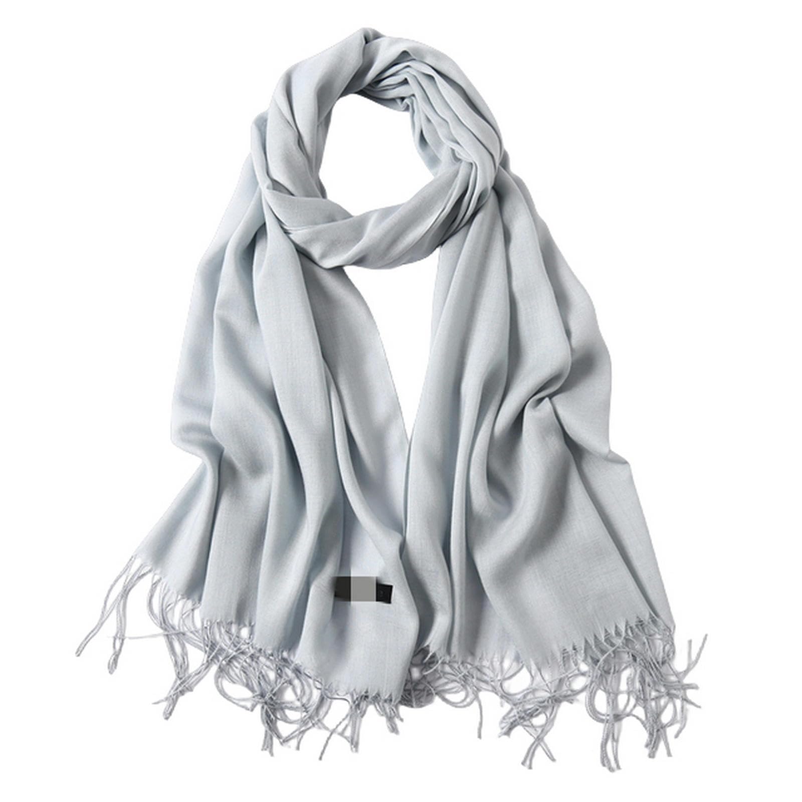 MdybF Schal Feste Farbe Weicher Frauen Schal Wie Schals Dame Sommer Dünne Schals Wickelt Winter Femal Hijab Stirnband