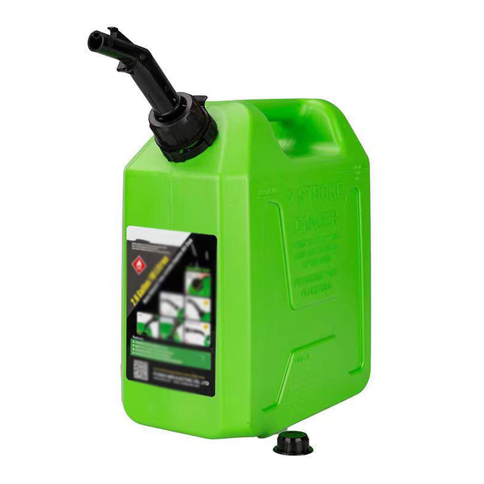 Tanica Benzina, Tanica Carburante in Plastica con Beccuccio di Sicurezza, Contenitore Antiperdita per Benzina, Auto, Tosaerba e Generatore(Green,20L/5.2Gla)