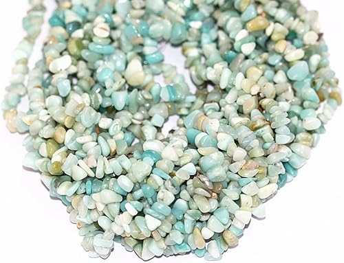 Miniatura 5 de jodaying Cuentas sueltas de amazonita natural de 0.197-0.315 in (0.197-0.315 in), cuentas sueltas semipreciosas para hacer joyas, suministros de