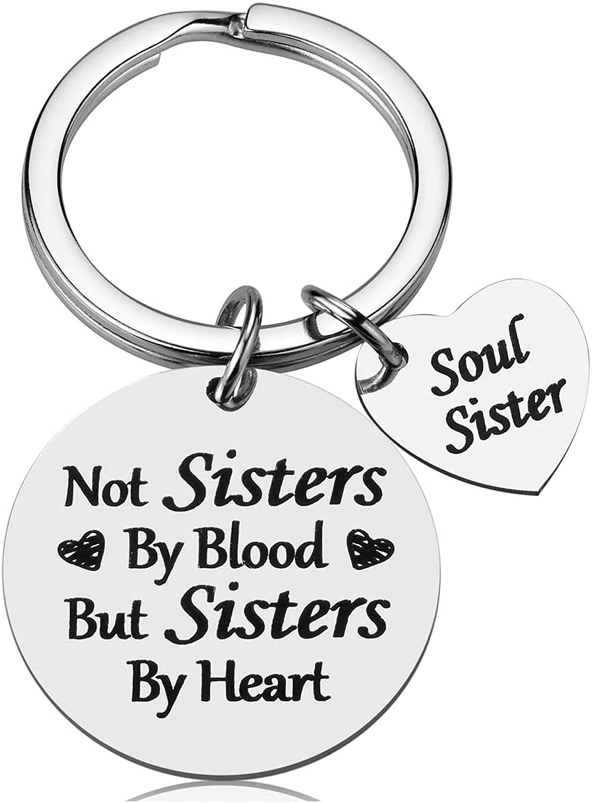 Friendship Gifts Best Friend Keychain - Thank You Gift To Best Friend Soul Sister Keychain, Friend-image-21