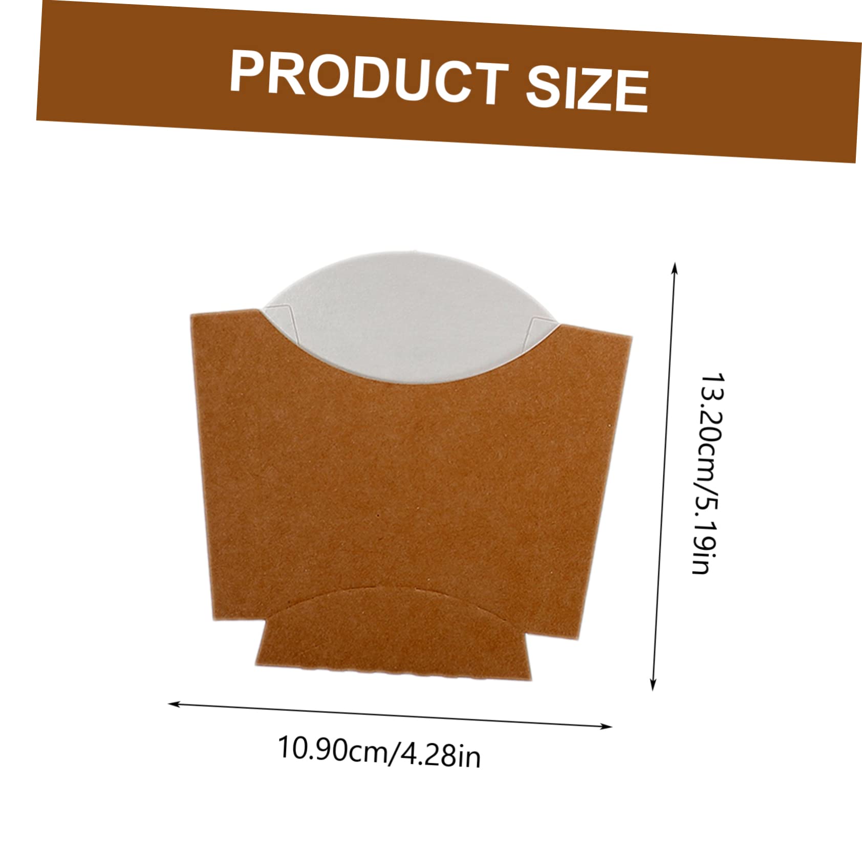 STOBAZA 100pcs French Fries Paper Boxes Snack Storage Holders for Takeout Baking Paper Containers Chicken Popcorn Boxes Boys and Girls Birthday Decor