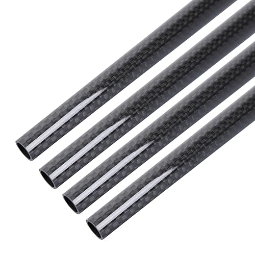 ARRIS Tubos de fibra de carbono de 16.535 in de longitud, 0.157 in x 0.236 in x 16.535 in, superficie brillante, tubo de fibra de carbono