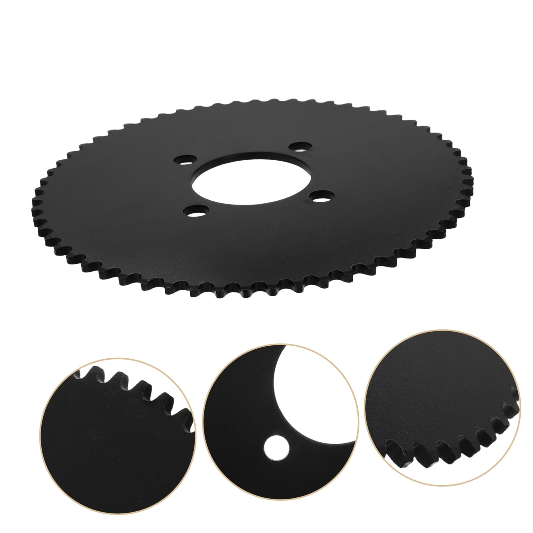 GARVALON Pignon de Chaîne pour Scooter et Karting, Métal Noir, Alésage 51mm, Montage Précis, pour Piste et Skate Park