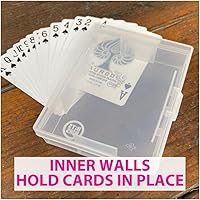 Vista 8 de PRODUCT80 BitBins - Estuche para cartas de juego – Caja de almacenamiento de tarjetas comerciales o de béisbol – Fundas de transporte de plástico