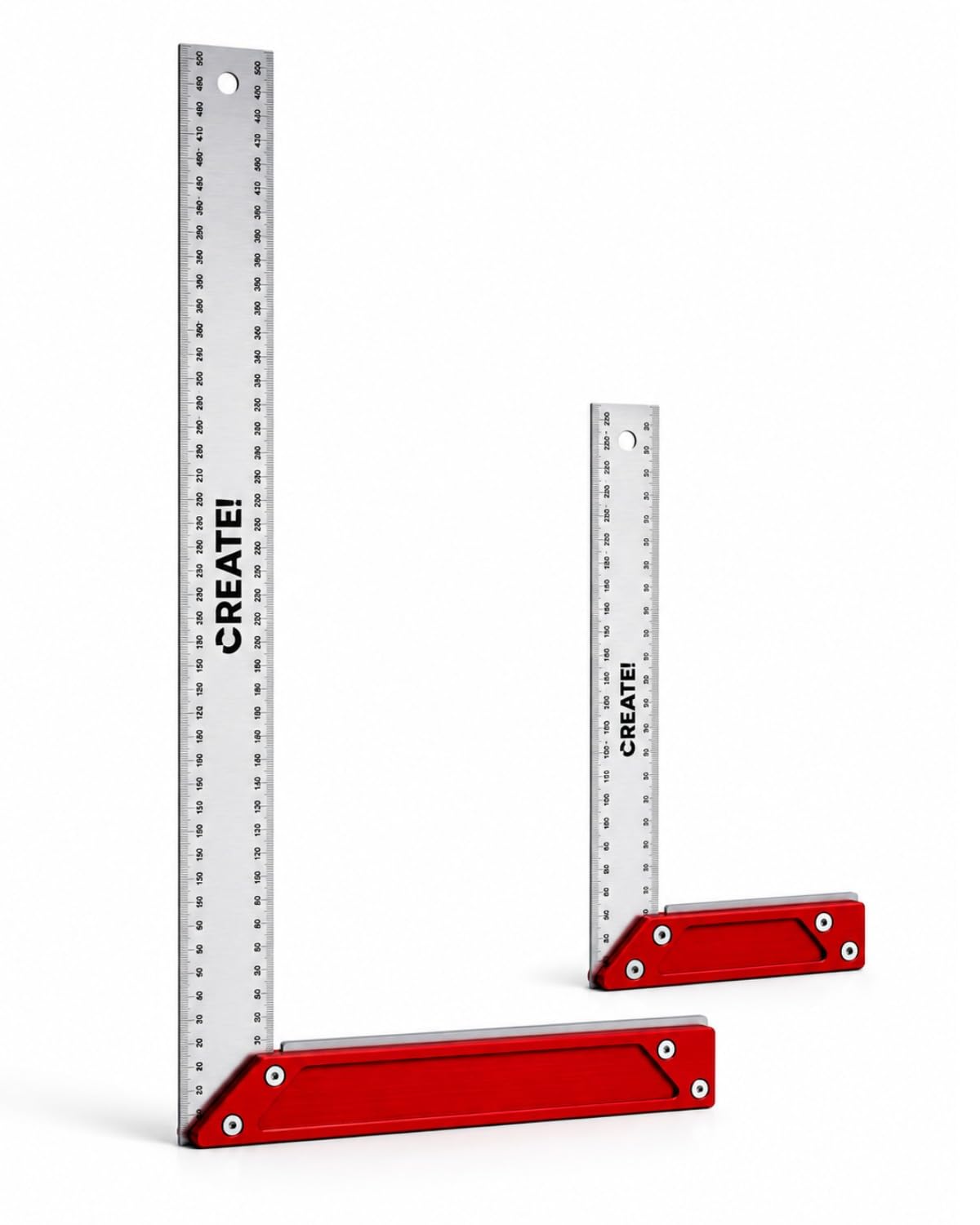 CREATE! Anschlageinkel 250 & 500 mm aus Stahl - Tischlerwinkel | Stahl, Tischlerwinkel, Präzisionswerkzeug
