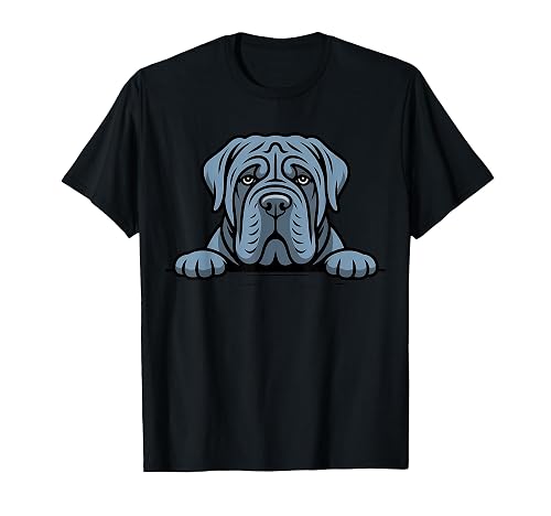 Neapolitan Mastiff Cute Peeking Mastino Dog Lover T-Shirt