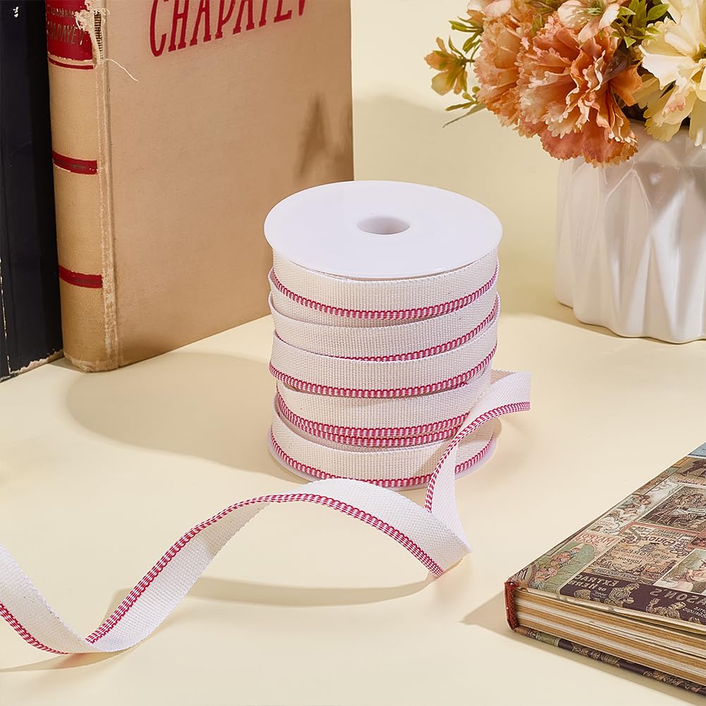 PH PandaHall 22.8m Fascette per Rilegatura di Libri Panno per Rilegatura Cerise Tessuto per Rilegature di Libri Nastro per Riparazione di Libro per Decorazioni Forniture Riparazione di Libro, 13mm