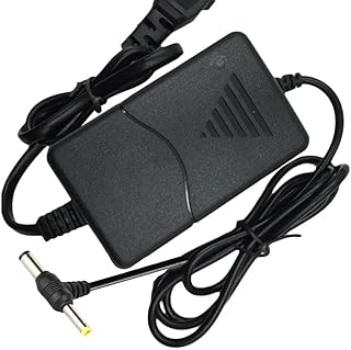 محول طاقة متردد إلى تيار مستمر من كيه ام تكنولوجي، قابس أوروبي 12 فولت، 5 أمبير كحد أقصى، متوافق مع كاميرات المراقبة، CCTV وDVR وNVR، راوتر ADSL، شريط إضاءة ليد وعدة أجهزة، كابل 2 متر و2 قوابس، أسود