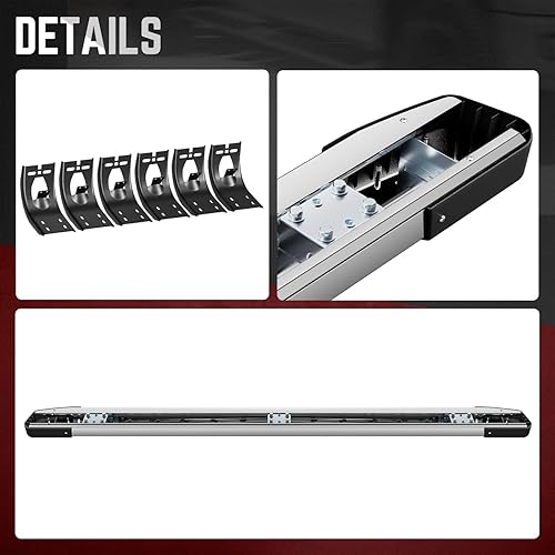 Miniatura 8 de DNA MOTORING STEPB-ZTL-8157-525-SS - Estribo plano de acero inoxidable de 6 pulgadas, compatible con Ram 1500 Crew Cab 11-18 de 4 puertas, metálico