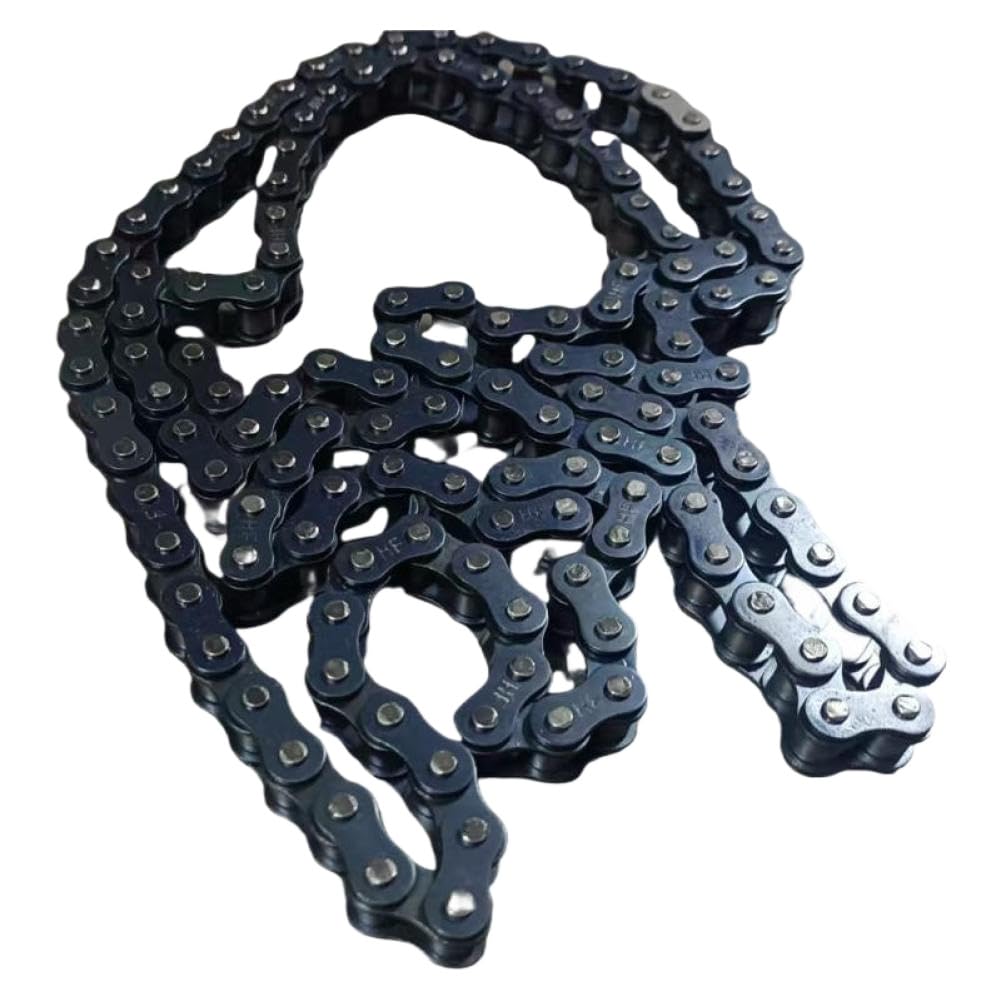 Catena a rulli nera 428 per moto, fuoristrada, bicicletta, go kart, compatibile con trasmissioni standard a passo 428