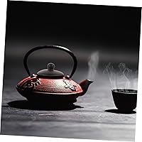 Vista 4 de Yardwe Tetera Tapa Tetera Tetera China Tetera Cubierta de tetera esmaltada Piezas de tetera Accesorio de tetera Reemplazo de la cubierta de té Tapa